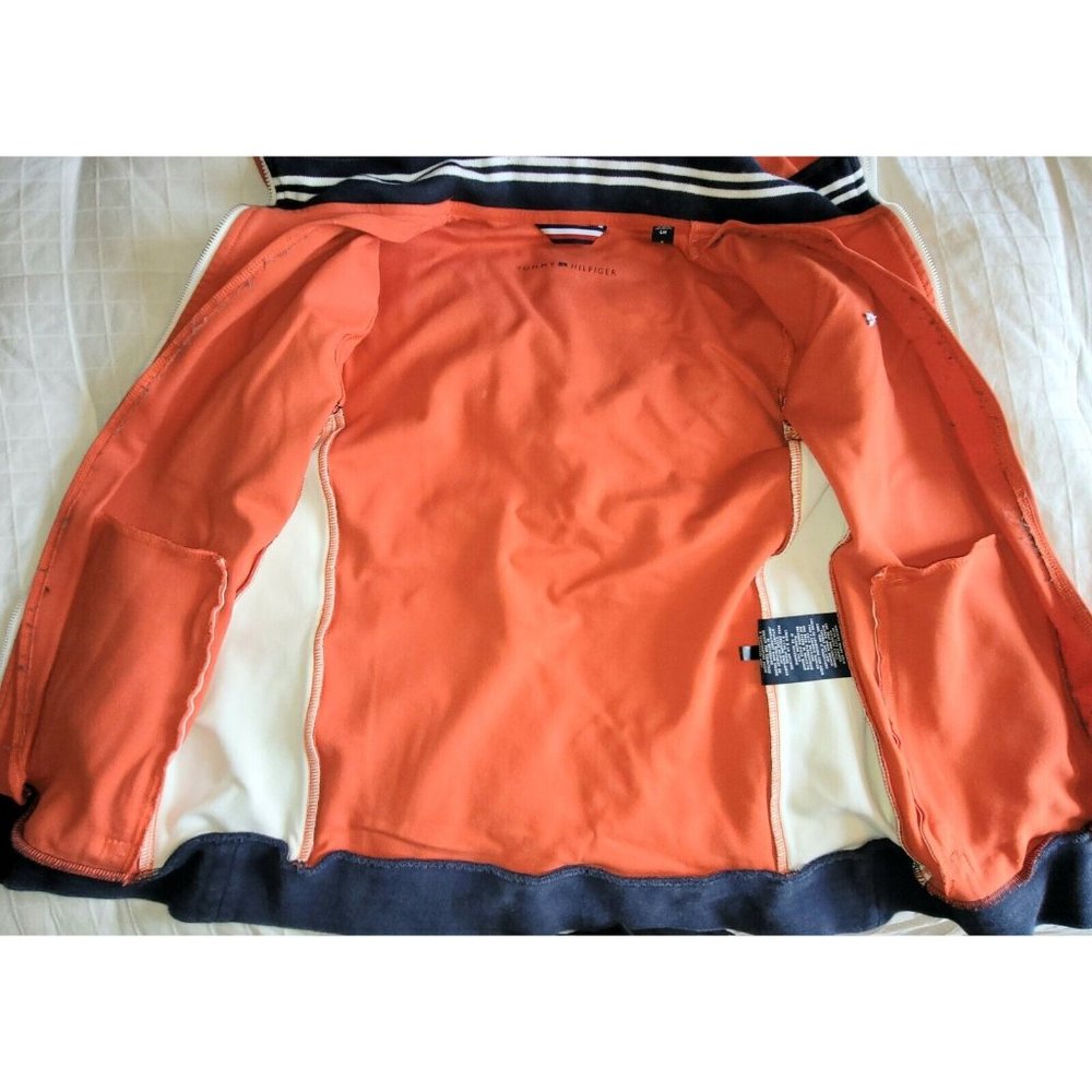 Tommy Hilfiger Jacket, Small, Orange and White - Picture 12 of 14